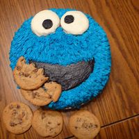 Cookie Monster After finding inspiration from others on this site, I decided to take on the Cookie Monster for my nephew's 3rd Birthday. He LOVED it...