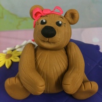 Baby Girl "beary Cute" Shower Cake Chocolate cake and fudge buttercream covered in fondant. All decorations are sugarpaste and fondant. The New Momma took home the little...