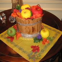 Wooden Barrel Of Apples And Fall Leaves What a fun cake to make!!! I got all sorts of ideas and inspiration from fabulous other CCers--thank you so much! Ordered for a...