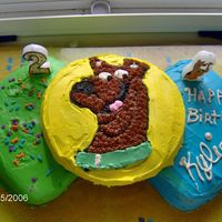 My First Cake This is my first attempt at a themed cake... I usually buy a cake but I wanted to do one of my own. I didn't have a cake pan so I hand...