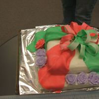 Bow Cake Bow cake with roses