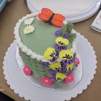 Springtime This is just a different angle of my previously pictured cake so you can see what else is on the cake.