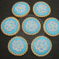 Brushembroidery On Cookies Part 2 