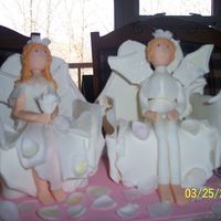 Fairy Prince And Princess Made this for a show cake. Prince and Princess are made from MMF and gumpaste.