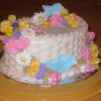 Course 2 Final My daughter and I made this cake together for our Wilton Course 2 final.