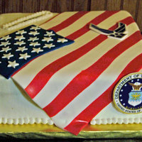 Air Force My neighbor requested an Air Force cake for her nephew that was leaving for Iraq and this site had so many great examples that I couldn&#...