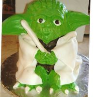 Yoda I made this cake of Yoda for my son's 30th birthday. I used my Wilton stand up teddy bear pan and relocated the ears and feet. The...