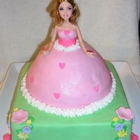 Barbie Birthday Cake A Barbie cake for my girls' party. This is the first time I've used MMF to cover an entired cake, and I was very happy with the...
