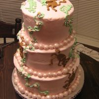 Ella's 1St Birthday Before the fall... cake didn't make it to customers house in one piece. Had to spend almost 2 hours "fixing" the fall. Wound...