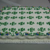 Garrett's Cake #2 Monogrammed Baby Shower Cake