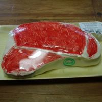 Steak Cake I made this "steak cake" for my father-in-law for his 60th birthday. The lable has all personal information like birth weight and...