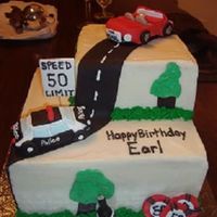 Little Red Corvette This was for a divorced police officer who has a red corvette and likes whiskey and poker. He was turning 50. It was tough tying all those...