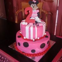 Minnie Mouse Birthday Cake This was for a 2 year old who wanted the Mickey's Clubhouse Minnie.