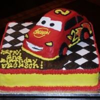 Car Cake Cars birthday cake! All buttercream.