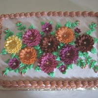 Mum Birthday Cake I made this cake for my best friend's birthday. My first attempt at making mums. The cake is snickerdoodle with cinnamon buttercream....