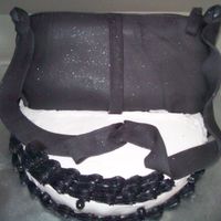Little Black Purse fondant and buttercream