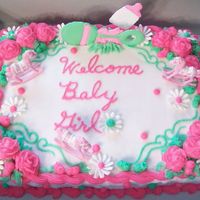 Baby Shower Buttercream and colorflow