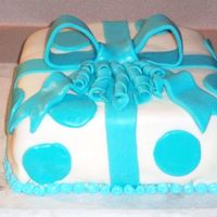 Birthday Present Cake cake covered in MMF