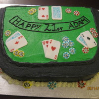 Blackjack Table 21 Cake 
