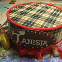 Burberry Cake made with icing sheets