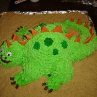 Dinospike_Cake.jpg Dinosaur cake for my son's 2nd Birthday!