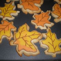 Leaf Cookies This was my first iced cookie attempt.