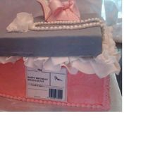 Shoe Box Cake ...side View I hated to post another picture of this cake, but I wanted to show the box label on the end of the cake. I worked hard on it. I thought it...