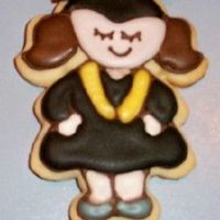 Graduation Honors I made these for my daughter, graduating with honors (yellow scarf). I added a small strip of chocolate Pettinice for the mortarboard.