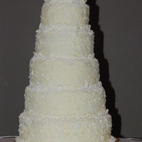 Abel Wedding This is buttercream iced with shaved white chocolate. Bride liked the Martha Stewart version but the groom didn't like coconut so we...