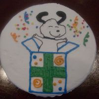 Snoopy Cake A snoopy birthday cake. All buttercream, freehand.