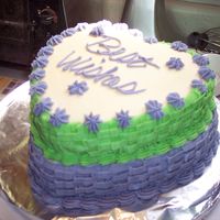 Basket Bridal Shower Cake 