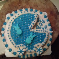 Baby Announcement Cake I made to announce the gender off my baby. I borrowed the idea from NinaSweets. Strawberry WASC variation w/ fresh strawberries and...