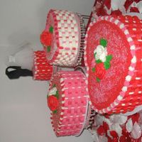 Holly And Angels Wedding this is my first wedding cake I made for my Niece any her bride to be