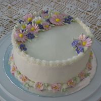 Floral/royal Icing Flowers/buttercream This was my first cake made with royal icing and making each individual flower on a flower nail......I'm really enjoying this cake...