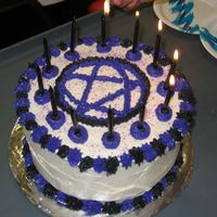 Img_0127.jpg 3rd cake made. Only know how to do Stars....