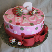 Sweet Lit'l Berries The birthday girl's request, strawberries!!! BC with fondant accents. Thanks for looking! ~ Jaime