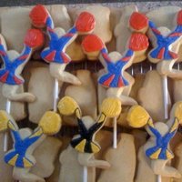 Cheerleader Cookies Sugar Cookie Cheerleaders for Klein Collins, Klein Oak, and Klein High SChool Cheerleading Try Outs