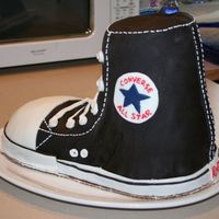 Chuck Taylor Took Over My Kitchen For A Weekend... This was a cake I made for my brother's 19th birthday last summer. It is my first real specialty cake and took HOURS to make. I am...