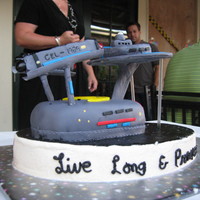 Live Long And Prosper Im not proud of this cake. I know absolutely nothing about Star Trek. On delivery, I had to slam on brakes (I was only going 25mph) and the...