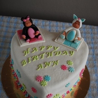 Sculpted Baby's On A Birthday Cake This cake was a surprise from a husband to his pregnant wife on her birthday. I really enjoyed sculpting the baby's, although I still...