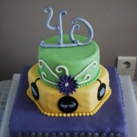 Classy Birthday Cake I made this for my best friend's birthday, who makes cakes too, but didn't want to make her own birthday cake. It wasn't...