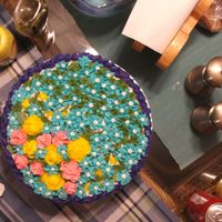 Family Flowers trying to work on some of the different decorations. did bc basket weave, some of the flowers are fondant. therest are bc flowers.