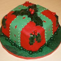 Present Cake This is my final cake from my first Fondant and Gumpaste class, but since it's a Christmas theme I decided to put it here instead of...