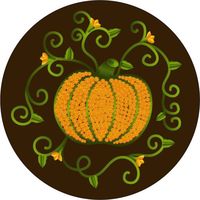 Pumpkin Vines I made this cake for my office Halloween party. I used a piping gel transfer for the shape of the pumpkin, and free-handed the rest. I...