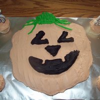 Cc Pumpkin CC cake I made for my husbands Halloween Birthday