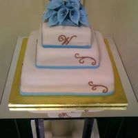 1St Square Wedding Cake 
