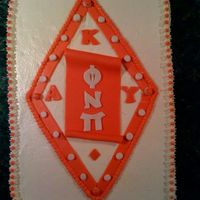Kappa_Alpha_Psi.jpg This is a red velvet cake covered in a cream cheese frosting. I did this for a fraternity, Kappa Alpha Psi. The scroll, lettering and trim...
