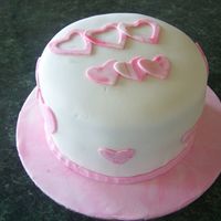 100_1836.jpg This is a red velvet cke covered in cream cheese frosting. I used Michele Foster's fondant recipe.