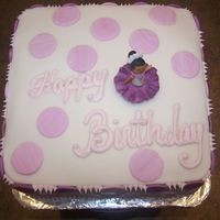 Sugar Plum Ballerina This was a cake for a girl's ninth birthday. I made the ballerina out of gumpaste and the remainder of the decorations using fondant...