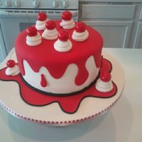 Drippy Cherry Cake This was inspired by Andrea Sullivan from SweetCakers. It was a lot of fun to make!